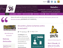 Tablet Screenshot of coordinacionbaladre.org